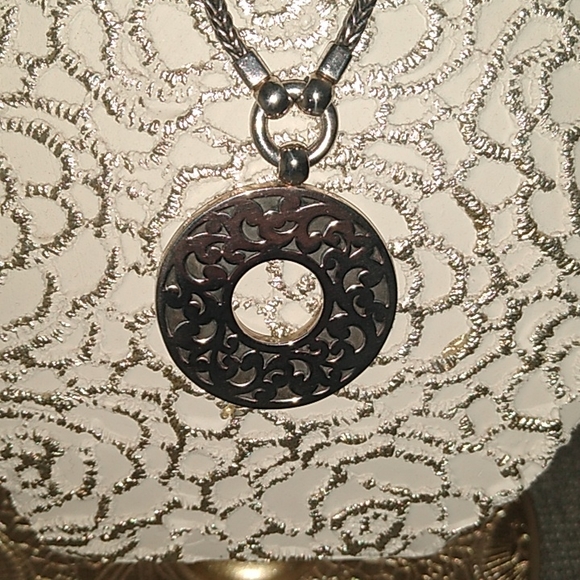 VINTAGE Lois Hill Sterling Silver Necklace Pendant LIKE NEW - Picture 3 of 12